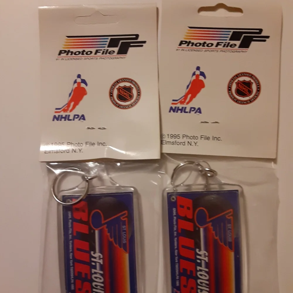 1995 NHL Hockey Key Chain St. Louis Blues Wayne Gretzky Brand New In Package
